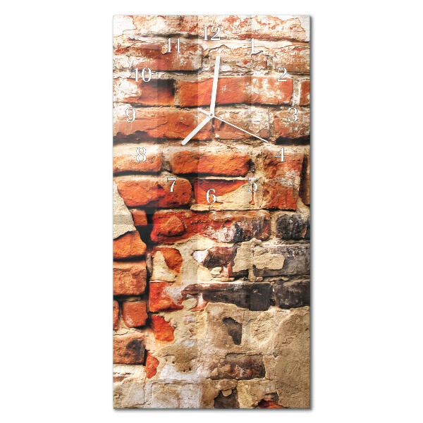 Orologio con stampa verticale Muro di mattoni