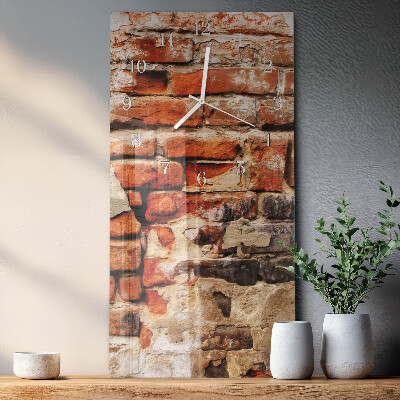Orologio con stampa verticale Muro di mattoni