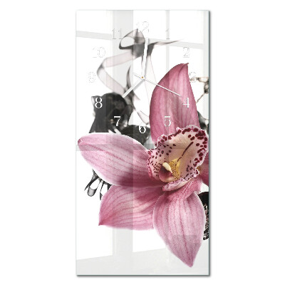 Orologio con stampa verticale Orchidea