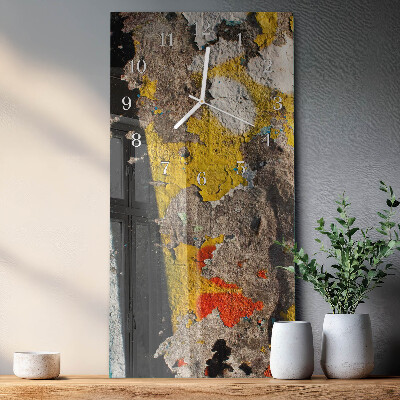 Orologio con stampa verticale Superficie screpolata