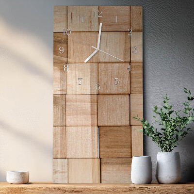Verticale orologio in vetro Blocchi di gioco