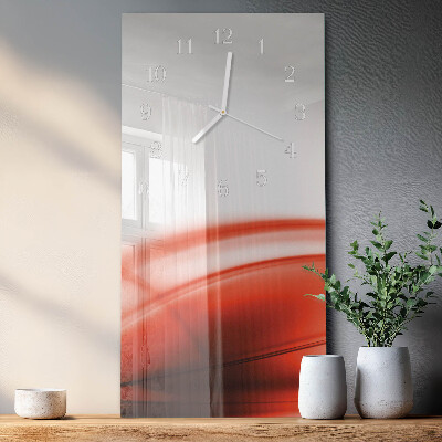 Orologio con stampa verticale Linee astratte