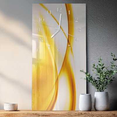 Verticale orologio in vetro Arte astratta
