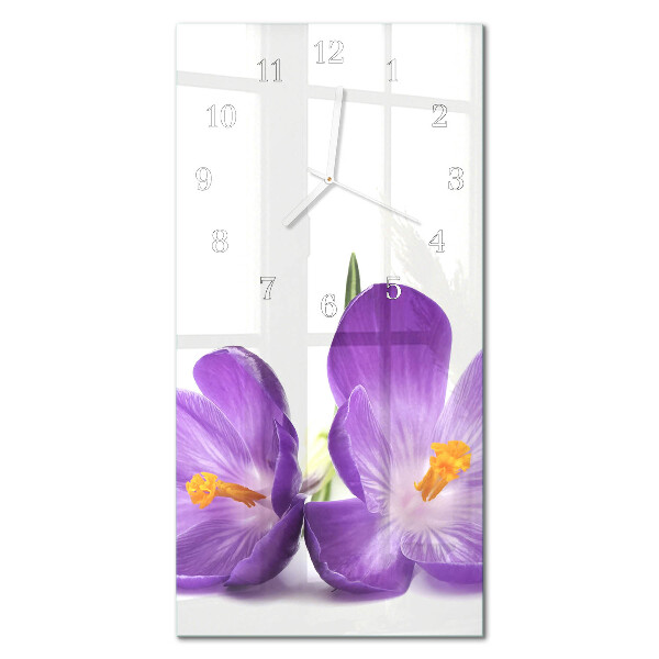 Orologio con stampa verticale Fiore