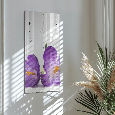 Orologio con stampa verticale Fiore