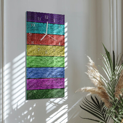 Verticale orologio in vetro Piatto