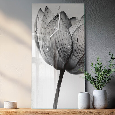 Orologio con stampa verticale Tulipano