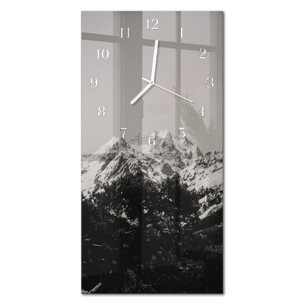 Orologio con stampa verticale Montagne