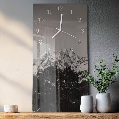 Orologio con stampa verticale Montagne