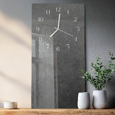 Orologio da parete verticale Muro di marmo