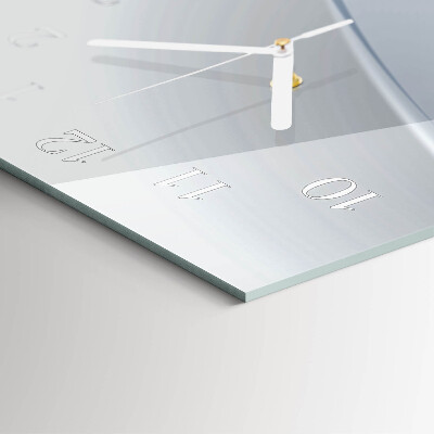 Verticale orologio in vetro Linee astratte