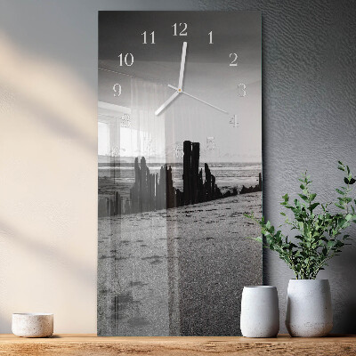 Verticale orologio in vetro Spiaggia