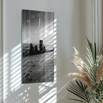 Verticale orologio in vetro Spiaggia