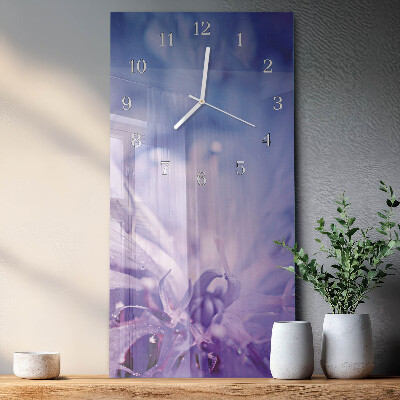 Orologio con stampa verticale Fiore