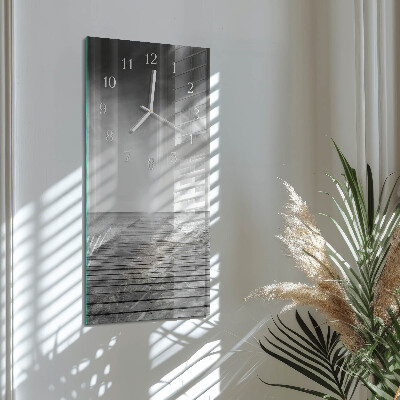 Verticale orologio in vetro Ponte