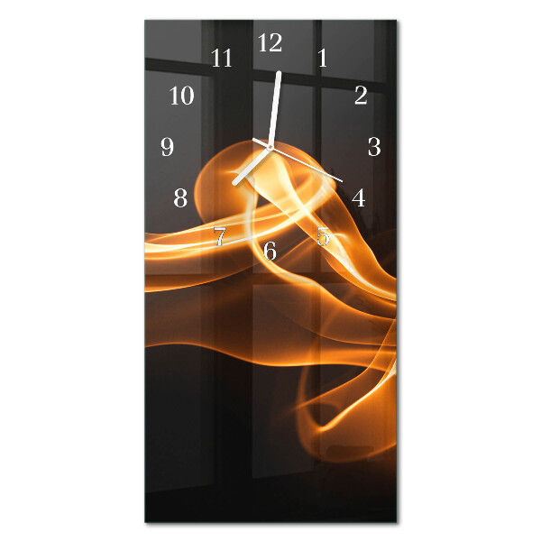 Verticale orologio in vetro Astrazione