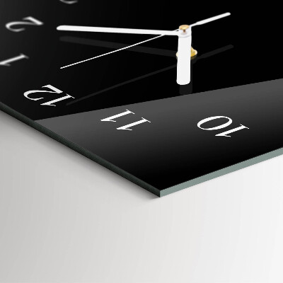Verticale orologio in vetro Fumo astratto