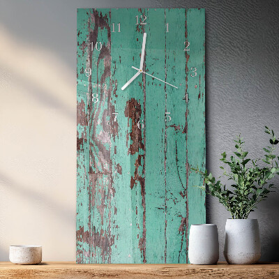 Orologio con stampa verticale Parete in legno
