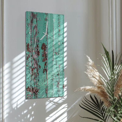 Orologio con stampa verticale Parete in legno
