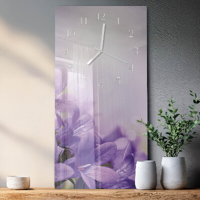 Orologio con stampa verticale Fiore