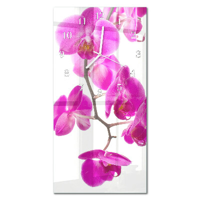 Orologio con stampa verticale Orchidee