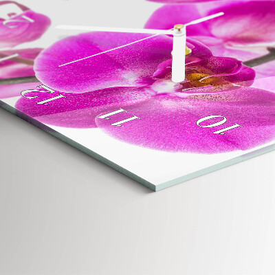 Orologio con stampa verticale Orchidee