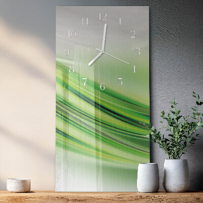 Verticale orologio in vetro Arte astratta