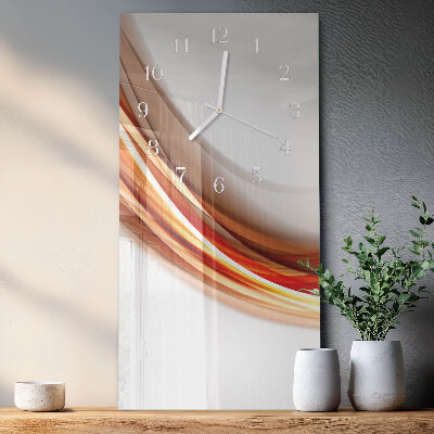 Orologio con stampa verticale Linee astratte