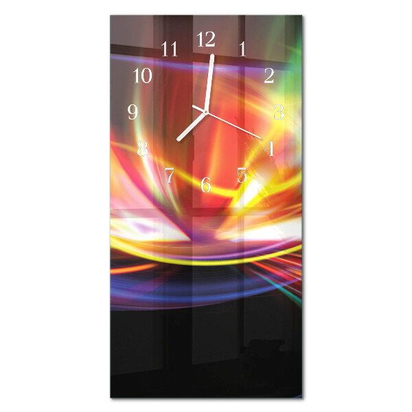 Verticale orologio in vetro Arte astratta