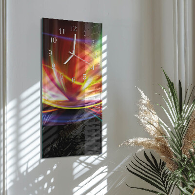 Verticale orologio in vetro Arte astratta