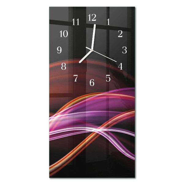 Verticale orologio in vetro Arte astratta