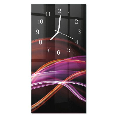 Verticale orologio in vetro Arte astratta