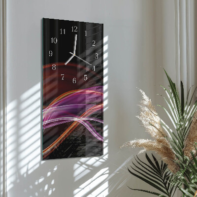 Verticale orologio in vetro Arte astratta