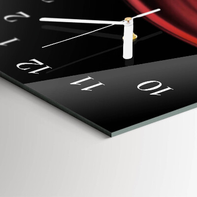 Verticale orologio in vetro Arte astratta