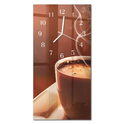 Orologio con stampa verticale Caffè