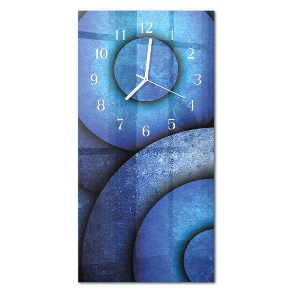 Verticale orologio in vetro L'arte delle ruote