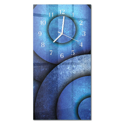 Verticale orologio in vetro L'arte delle ruote