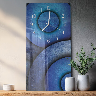 Verticale orologio in vetro L'arte delle ruote