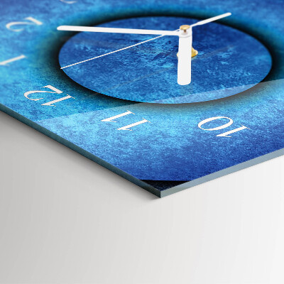 Verticale orologio in vetro L'arte delle ruote
