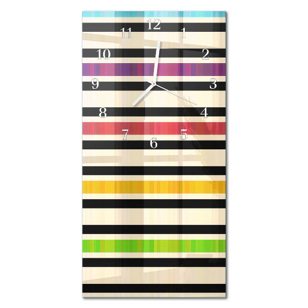 Orologio con stampa verticale Strisce