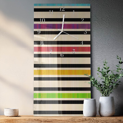 Orologio con stampa verticale Strisce
