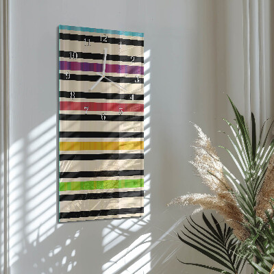 Orologio con stampa verticale Strisce