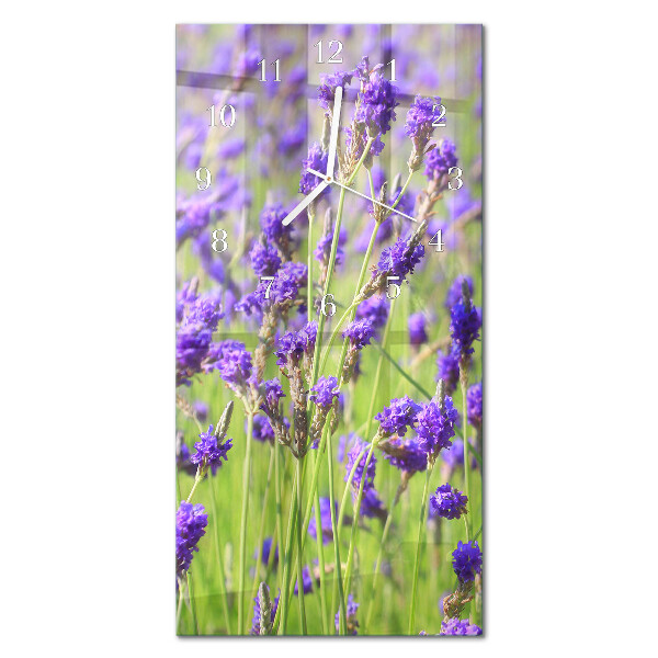 Orologio da parete verticale Lavanda