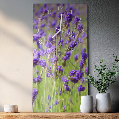 Orologio da parete verticale Lavanda
