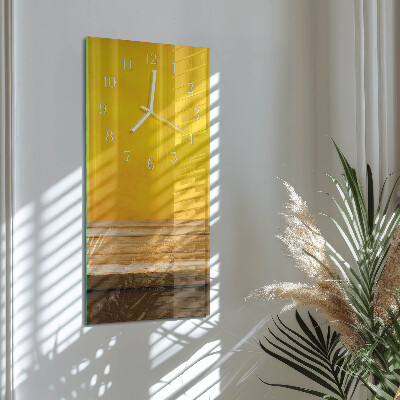 Verticale orologio in vetro Tavolo