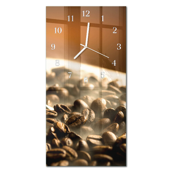 Orologio con stampa verticale Chicchi di caffè