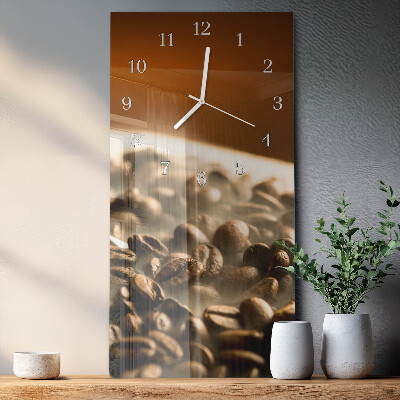 Orologio con stampa verticale Chicchi di caffè