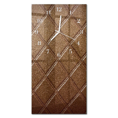 Verticale orologio in vetro Diamanti