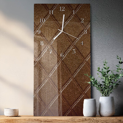 Verticale orologio in vetro Diamanti