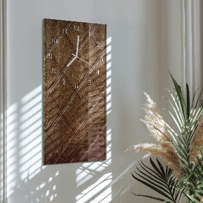Verticale orologio in vetro Diamanti